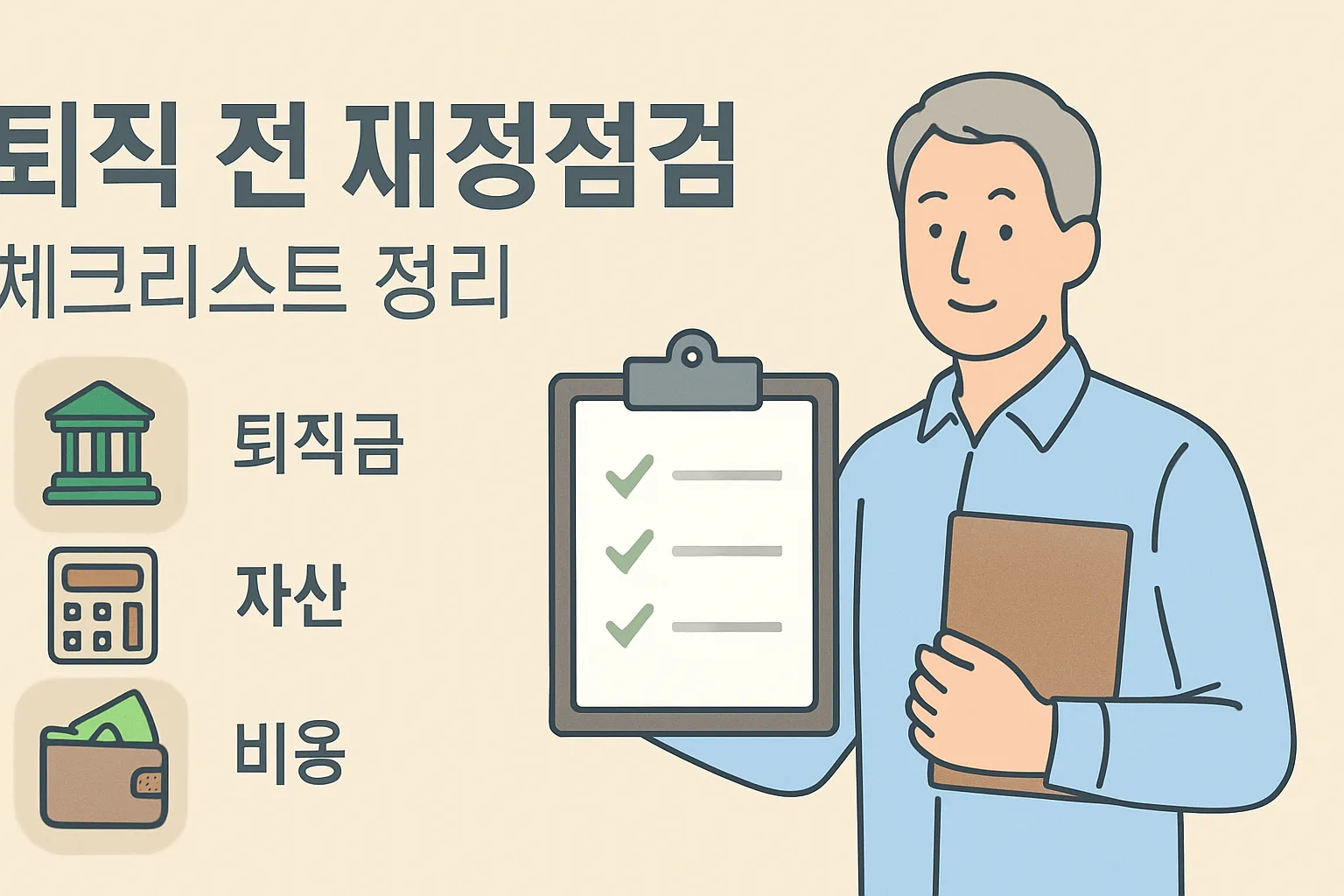 퇴직 전 재정점검 체크리스트 정리