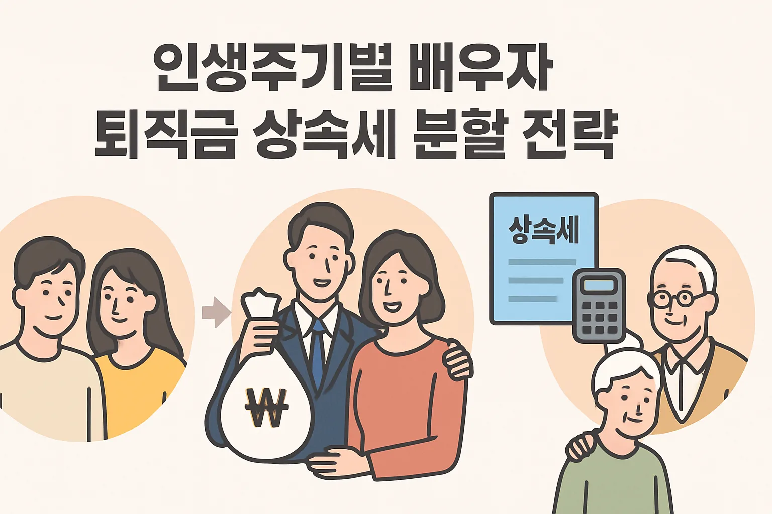 인생주기별 배우자 퇴직금 상속세 분할 전략