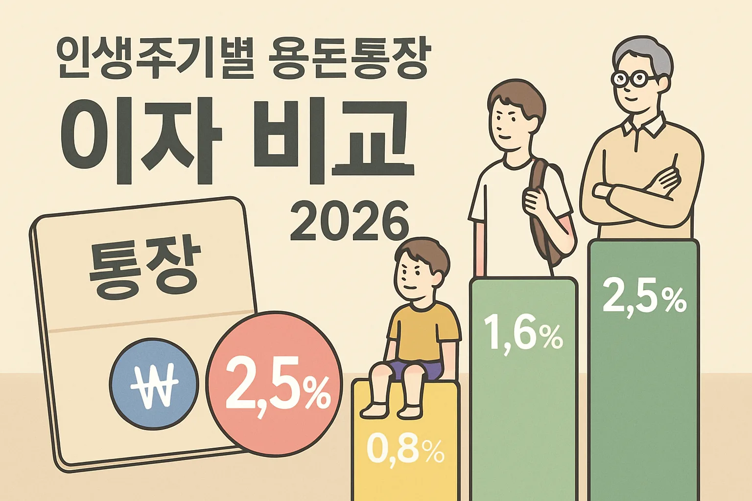 인생주기별 용돈통장 이자 비교 2026
