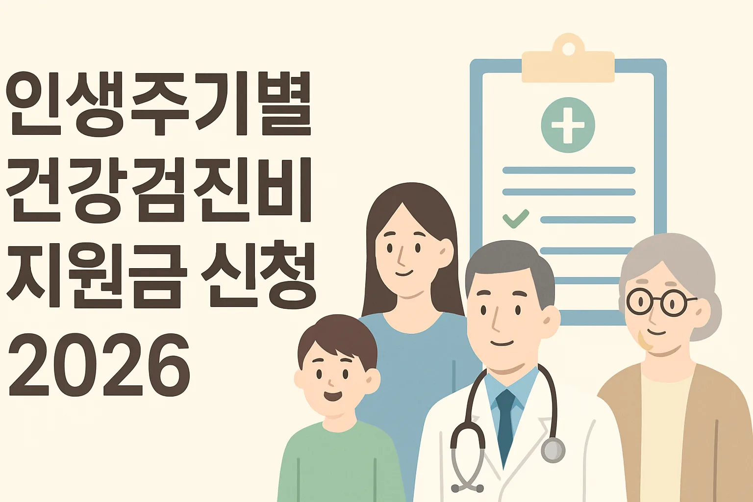 인생주기별 건강검진비 지원금 신청 정리 2026