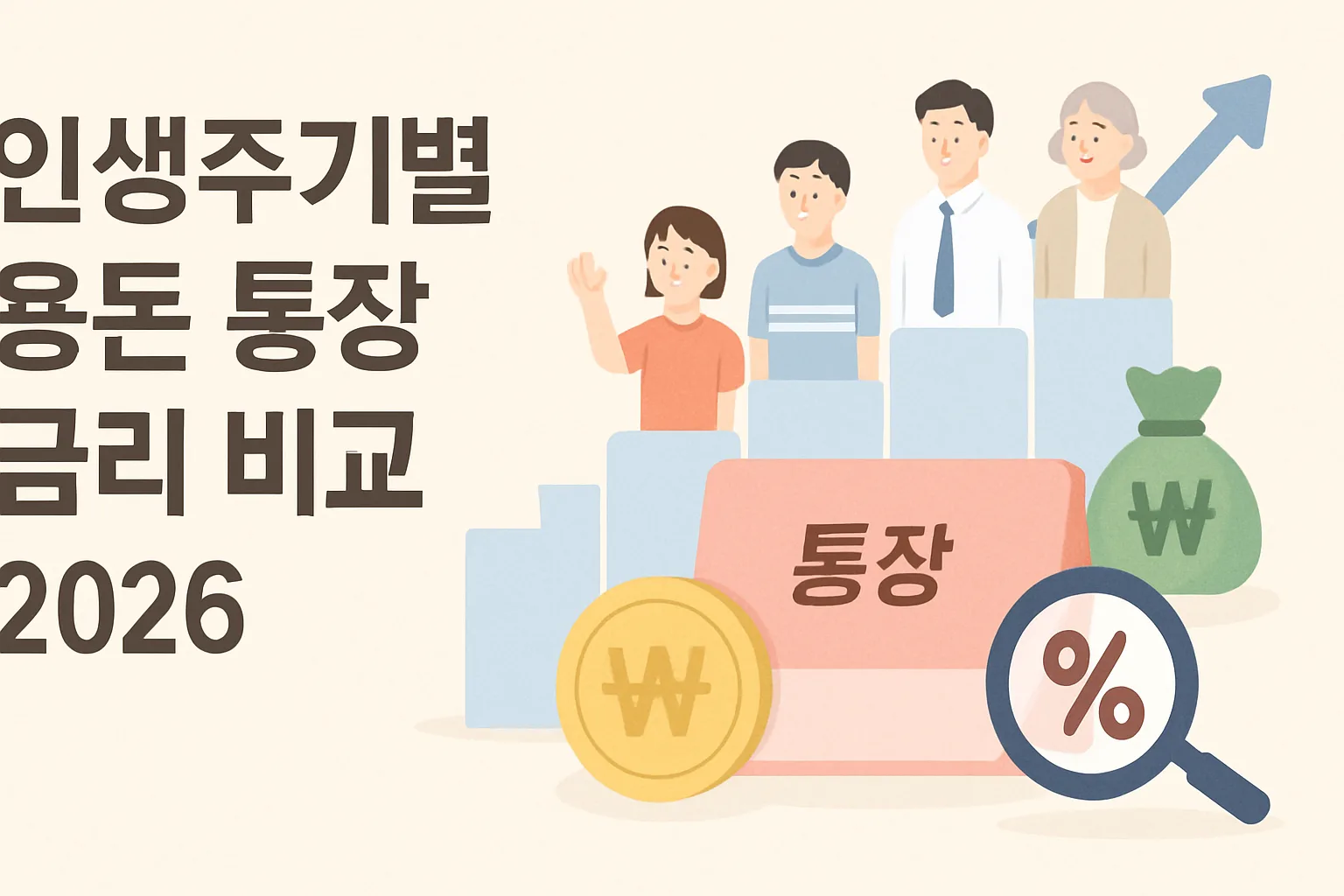인생주기별 용돈 통장 금리 비교 2026