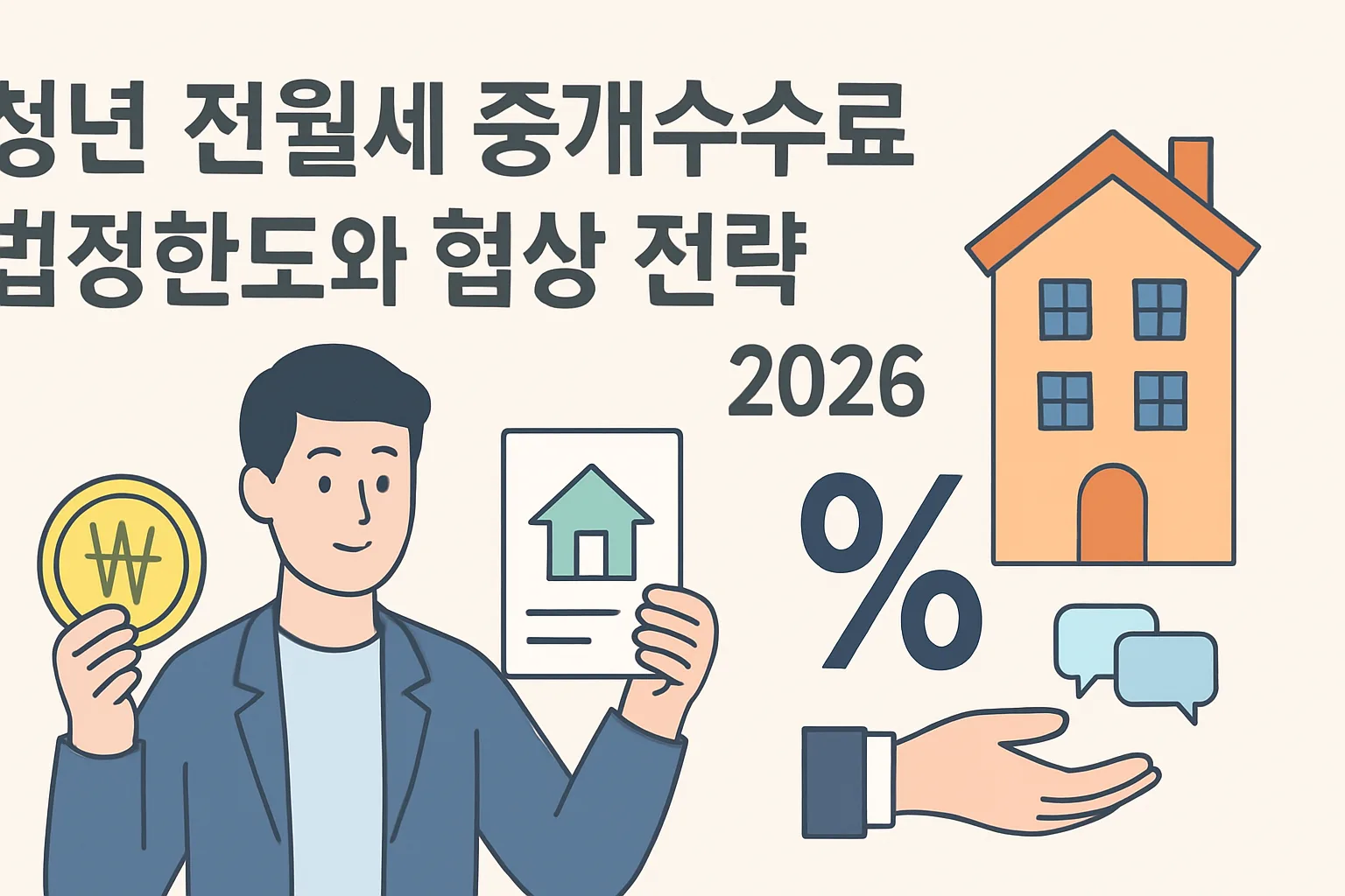 청년 전월세 중개수수료 법정한도와 협상 전략 2026