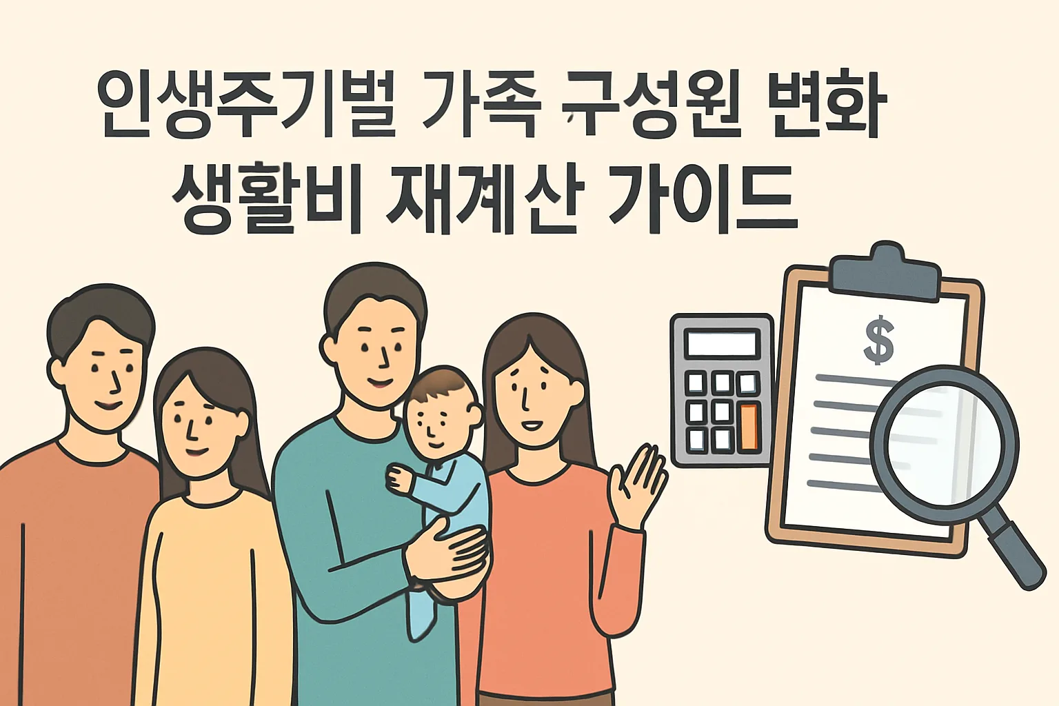인생주기별 가족 구성원 변화 생활비 재계산 가이드