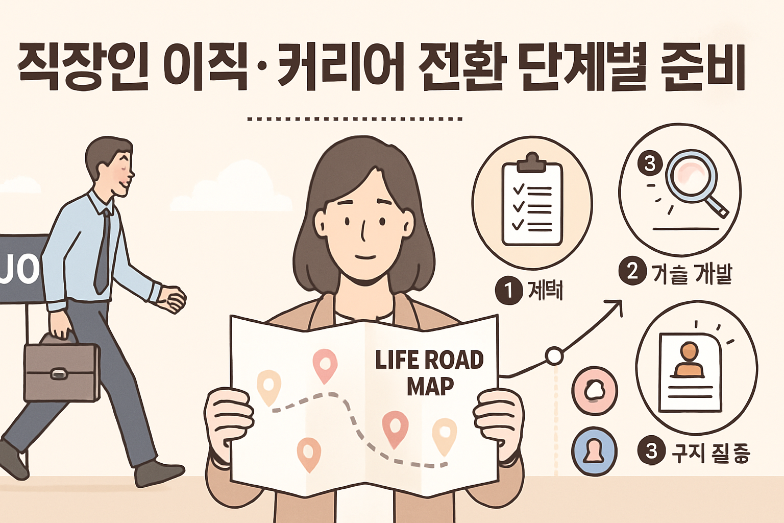 이직 준비, 순서가 반이다｜커리어 전환 뭐부터 하는지 모르겠다면**