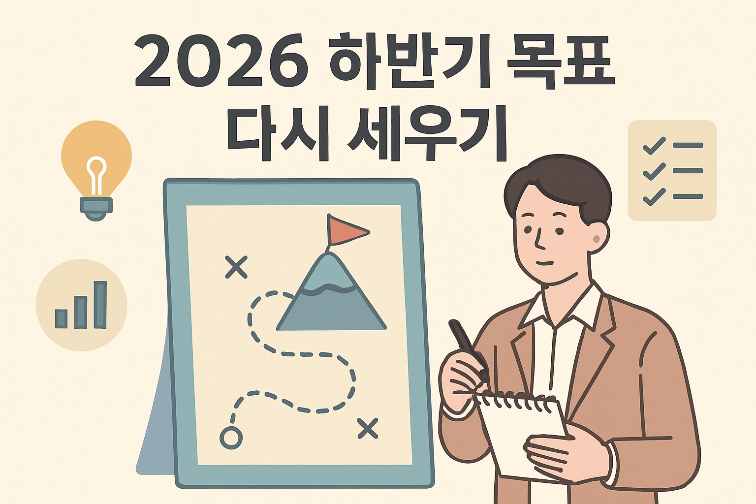 세운 목표 절반이 실패했다면｜2026 하반기 목표 다시 세우기 전 '이것'부터 해부하세요**