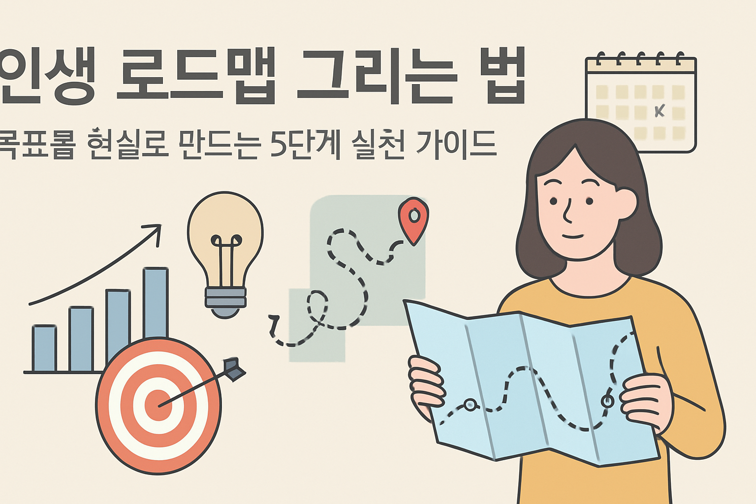 인생 로드맵 그리는 법: 목표를 현실로 만드는 5단계 실천 가이드