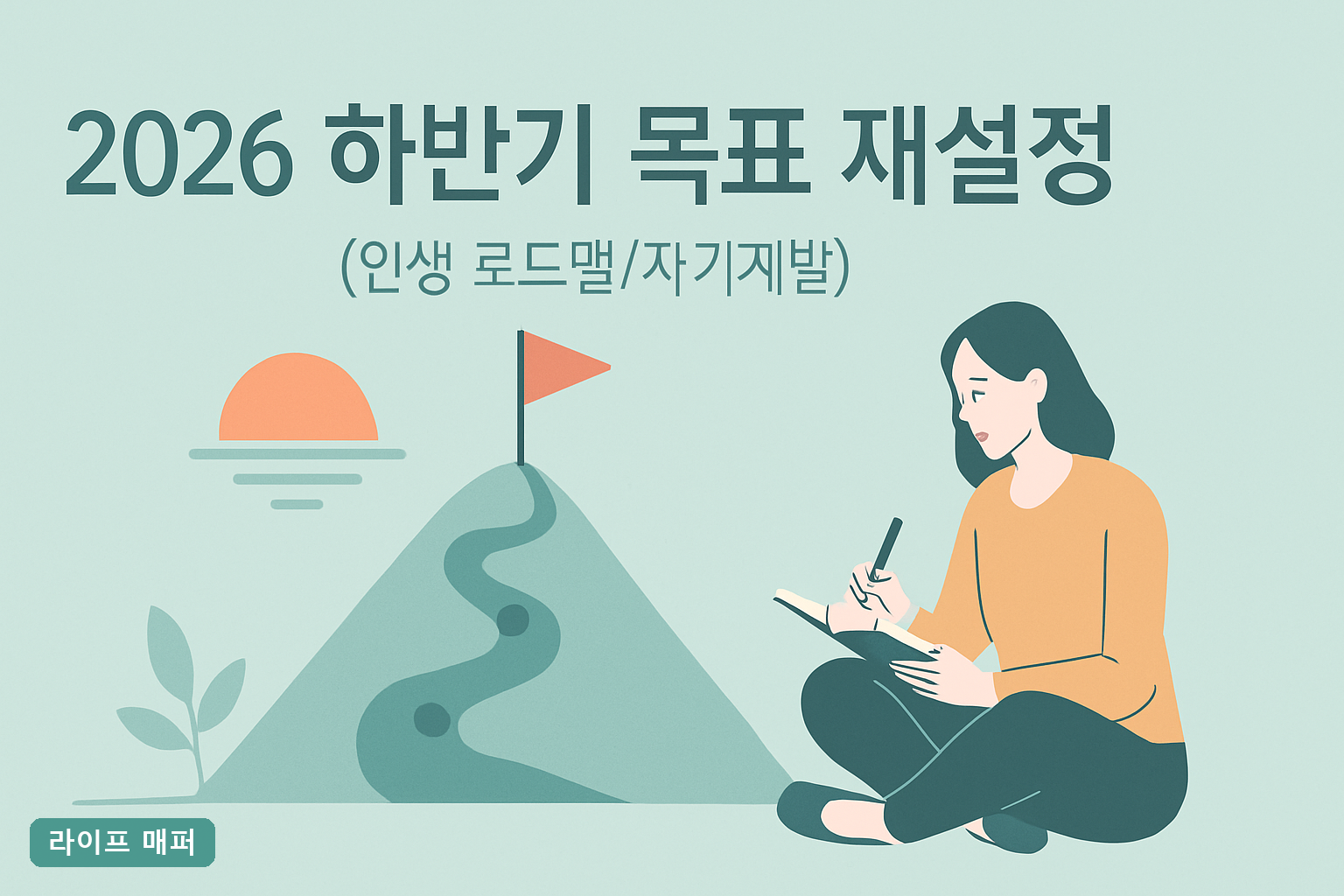 2026 하반기 목표 재설정, '12월의 나'부터 거꾸로 짜세요 — 무너지지 않는 6개월 역산 플랜 (노션 템플릿)**