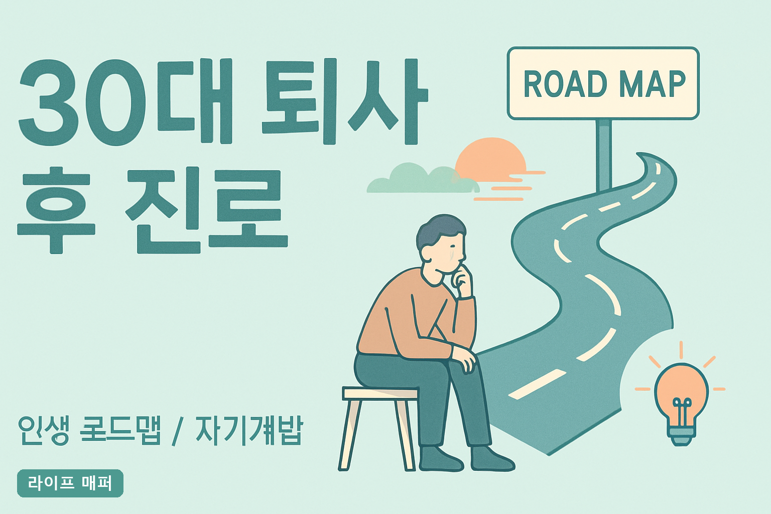 30대 퇴사 후 진로, 6개월 안에 정하는 법