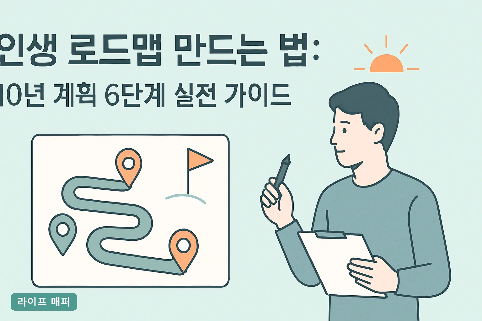 인생 로드맵 만드는 법: 10년 계획 6단계 실전 가이드
