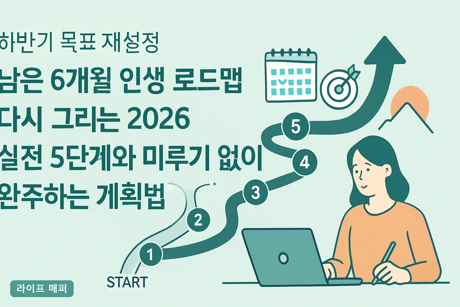하반기 목표 재설정 남은 6개월 인생 로드맵 다시 그리는 2026 실전 5단계와 미루기 없이 완주하는 계획법**